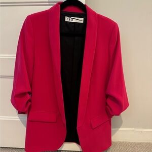 Zara Women's Vibrant Pink Blazer